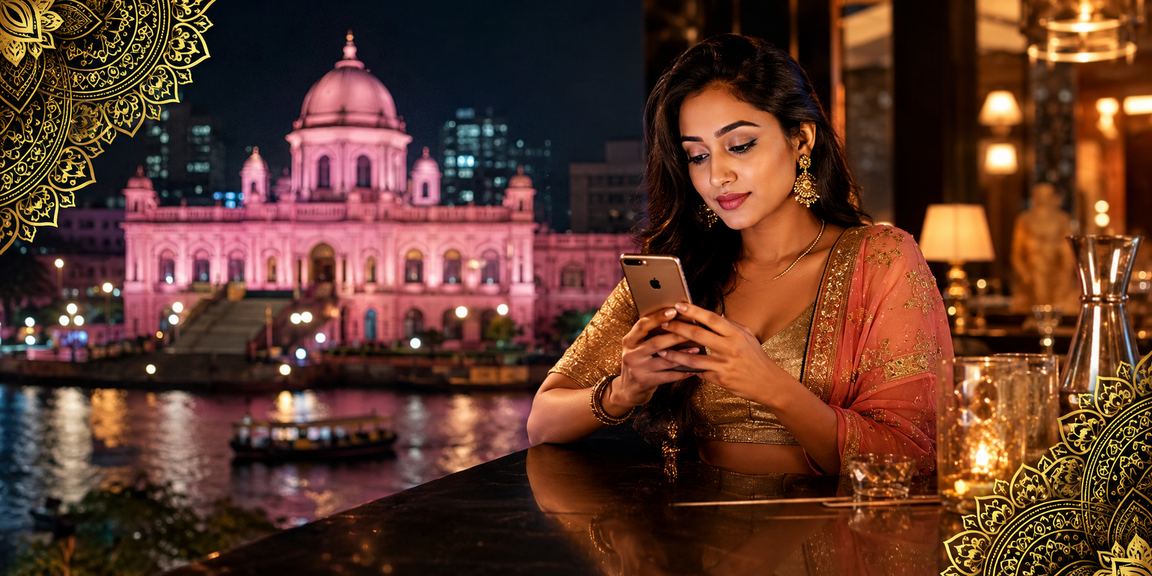 ঢাকায় স্মার্টফোনে মোবাইল পেমেন্টের মাধ্যমে অনলাইন বেটিং করছেন একজন ব্যবহারকারী